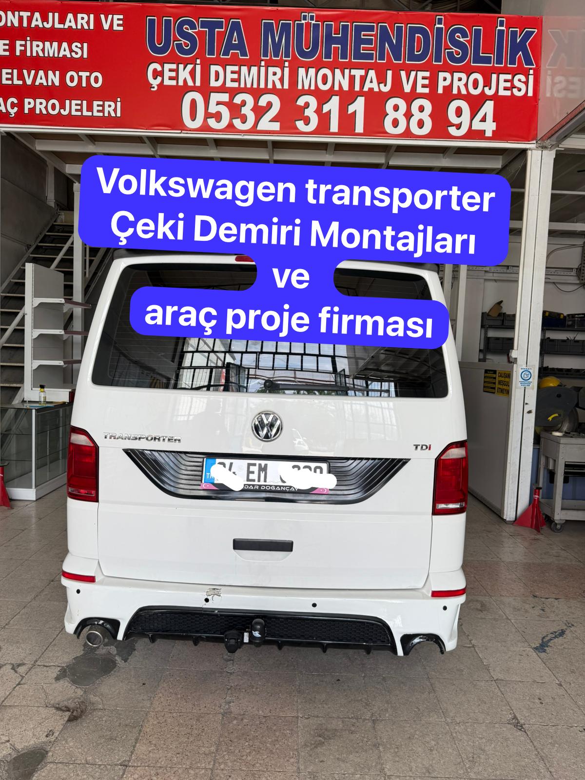 VOLSWAGEN TRANSPORTER Çeki Demiri Montajları ve araç proje firması ankara usta mühendislik