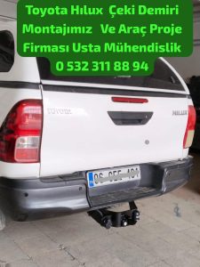 Toyota Hılux Çeki Demiri takma Montajı ve araç proje firması ankara usta mühendislik ANKARA USTA MÜHENDİSLİK 05323118894