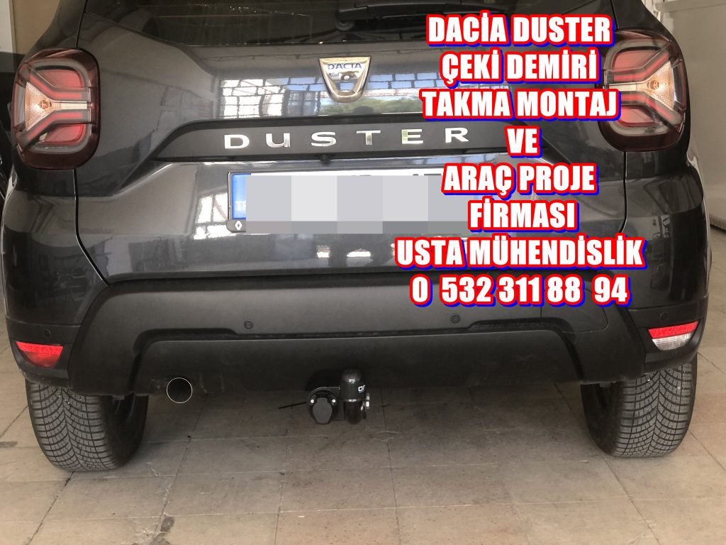 DACİA DUSTER ARAÇLARA ÇEKİ DEMİRİ TAKMA MONTAJI VE ARAÇ PROJE FİRMASI USTA MÜHENDİSLİK ANKARA 05323118894