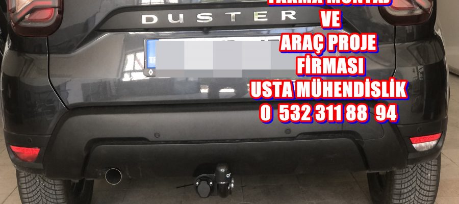 DACİA DUSTER ARAÇLARA ÇEKİ DEMİRİ TAKMA MONTAJI VE ARAÇ PROJE FİRMASI USTA MÜHENDİSLİK ANKARA 05323118894