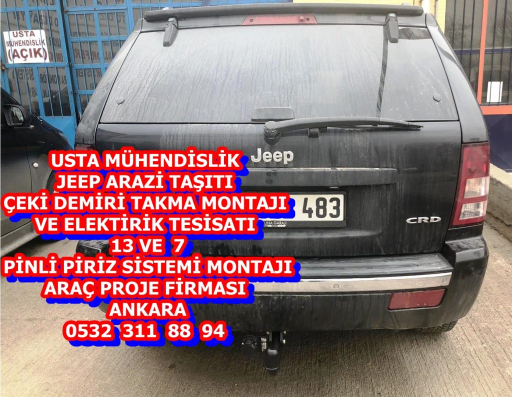 jeep çeki demiri montajı ve araç proje firması USTA MÜHENDİSLİK 05323118894