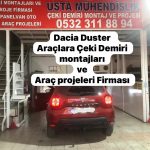 DACIA DUSTER Çeki Demiri kancası takma montajı ve araç proje usta mühendislik ANKARA DA Usta mühendislik 05323118894