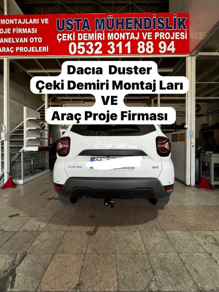 dacia duster Çeki demiri montajı ve araç projesi Ankara