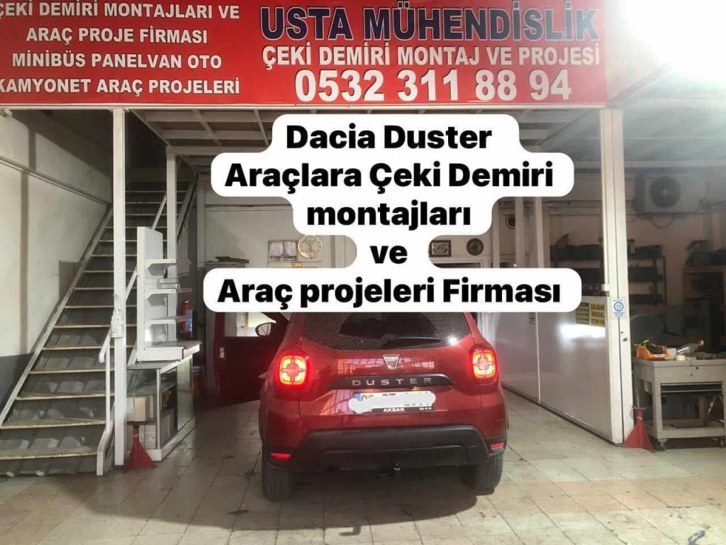 Dacia Duster Çeki Demiri Montajları ve araç proje firması Ankara Usta Mühendisli Mühendislik, Ankara’da sadece çeki demiri montajları ve araç projesi konusunda faaliyet gösteren bir firmadır ve özellikle araçlara çeki demiri montajı ile araç projeleri konusunda uzmanlaşmıştır. Firma, otomobil, SUV, arazi taşıtı, kamyonet ve panelvan gibi çeşitli araç türlerine çeki demiri montajı hizmeti sunmaktadır. Montaj işlemlerinde, Avrupa Topluluğu EC94/20 standardına uygun onaylı çeki demirleri kullanılmaktadır. USTA MÜHENDİSLİK İLETİŞİM:05323118894