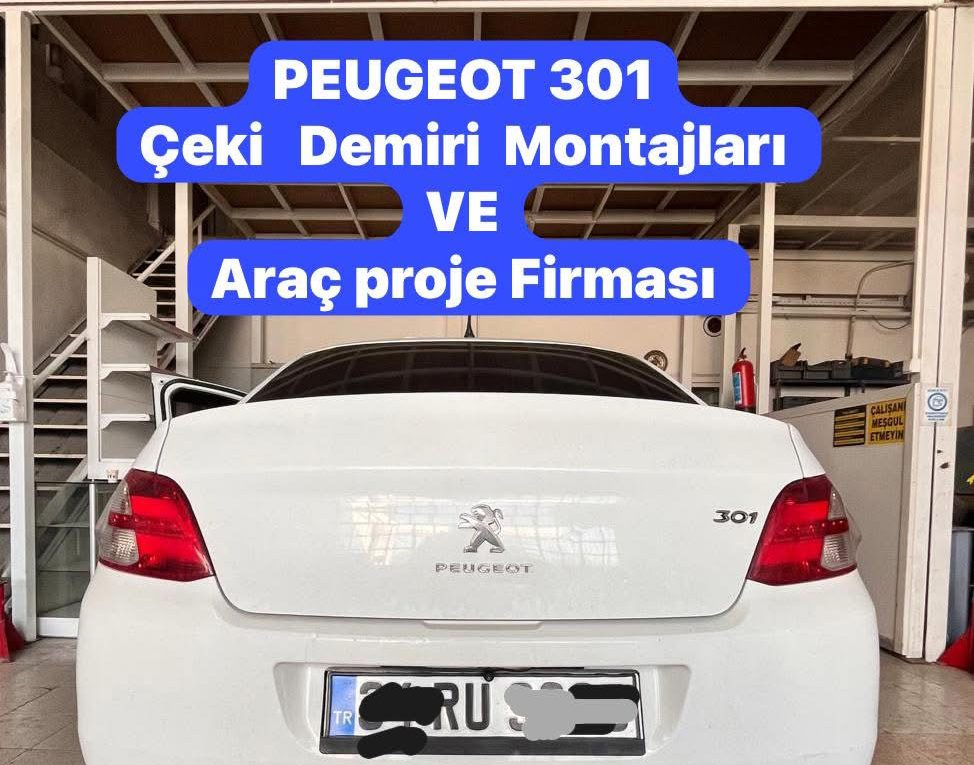 PEUGEOT 301 çeki demiri montajı ve araç proje ankara USTA MÜHENDİSLİK ANKARA DA